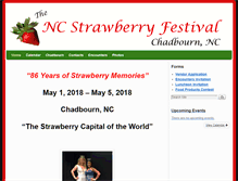 Tablet Screenshot of ncstrawberryfestival.com